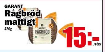 Matdax Rågbröd maltigt erbjuda