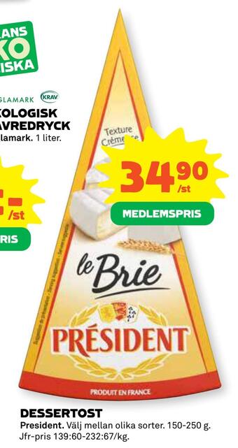 Coop Daglivs Dessertost erbjuda