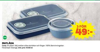 Coop Daglivs Matlåda erbjuda