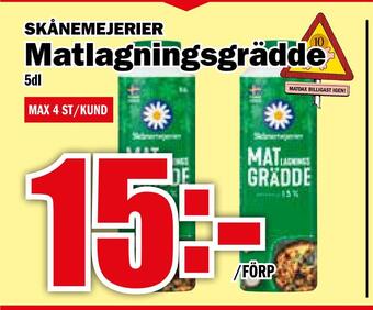 Matdax Matlagningsgrädde erbjuda