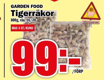 Matdax Tigerräkor erbjuda