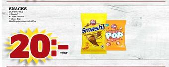 Supergrossen Snacks erbjuda