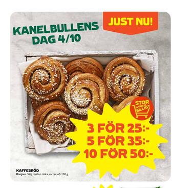 Stora Coop Kaffebröd erbjuda