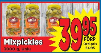 Supergrossen Mixpickles erbjuda