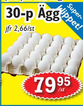T-jarlen 30-p ägg erbjuda