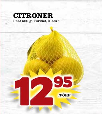 Supergrossen Citroner erbjuda