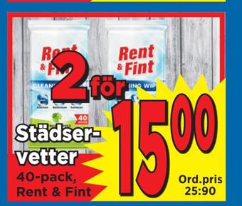Supergrossen Städservetter erbjuda