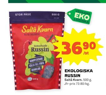 Stora Coop Ekologiska russin erbjuda