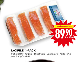 Willys Laxfilé 4-pack erbjuda