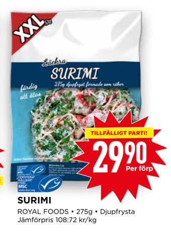 Willys Surimi erbjuda
