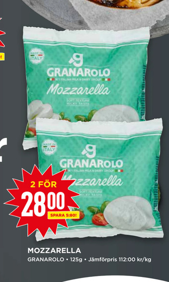 Willys Mozzarella erbjuda