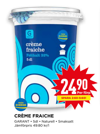 Willys Crème fraiche erbjuda