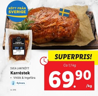 Lidl SVEA LANTKÖTT Karréstek erbjuda