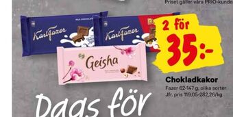 City Gross Geisha chokladkaka erbjuda
