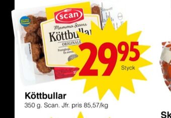Matöppet Mamma scan köttbullar erbjuda