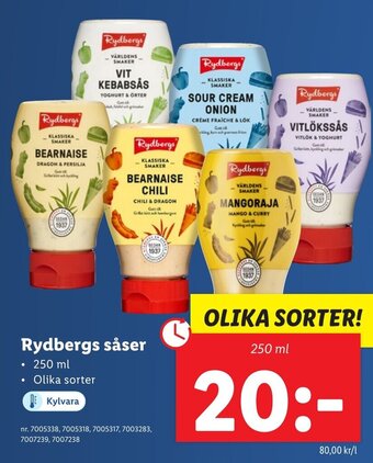 Lidl Rydbergs såser erbjuda