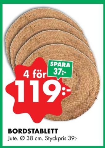 ÖoB Grumme bordstabletter erbjuda