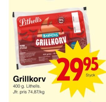 Matöppet Barnens grillkorv erbjuda