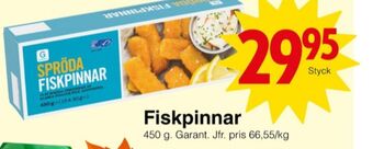 Matöppet Garant fiskpinnar erbjuda