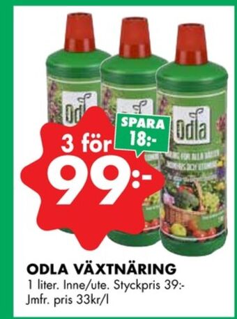 ÖoB Odla växtnäring erbjuda