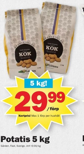 Pekås Gården potatis erbjuda