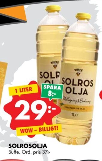 ÖoB Buffe solrosolja erbjuda