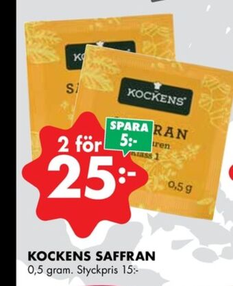 ÖoB Kockens saffran erbjuda