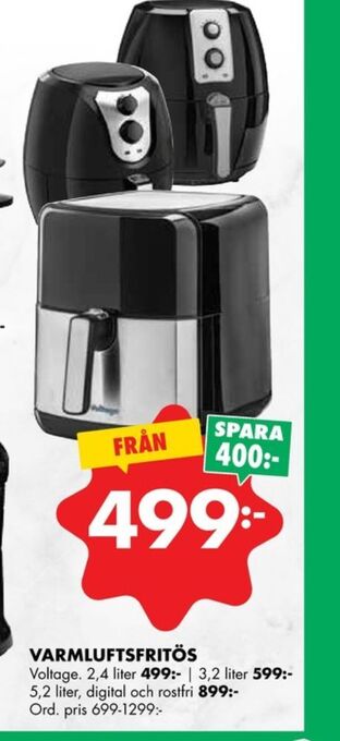 ÖoB Voltage fritös erbjuda