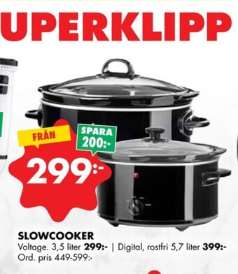 ÖoB Voltage slowcooker erbjuda