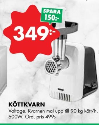 ÖoB Voltage köttkvarn erbjuda