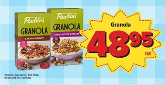 Östenssons Paulùns granola erbjuda