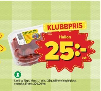 Östenssons Driscolls hallon erbjuda