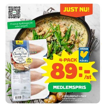 Stora Coop Kronfågel kycklingfilé erbjuda