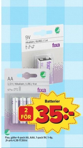 Östenssons Fixa batterier erbjuda