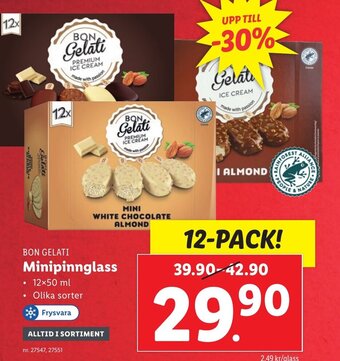 Lidl BON GELATI Minipinnglass erbjuda