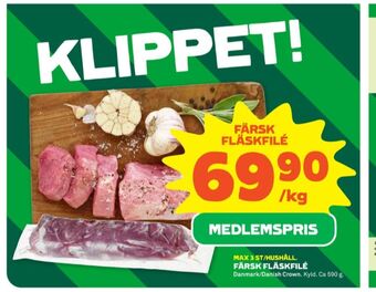 Stora Coop Danish crown fläskfilé erbjuda