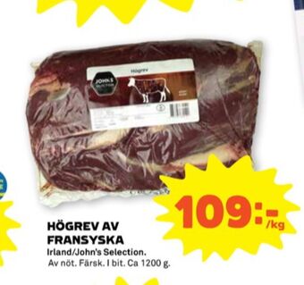 Stora Coop Johns selection högrev erbjuda