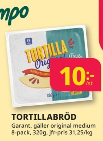 Tempo Garant tortillas erbjuda