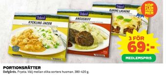 Coop Dafgårds färdigrätter erbjuda