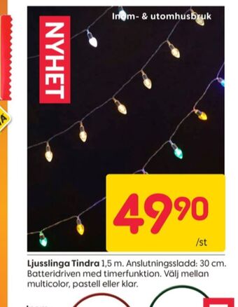 Rusta Favorit mix xl ljusslingor erbjuda