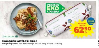 Coop Änglamark nötfärs max 12% erbjuda