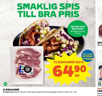 Coop Coop karrékotlett erbjuda