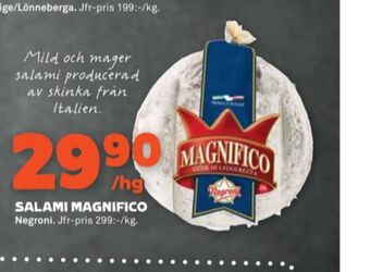 Stora Coop Negroni salami erbjuda