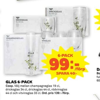 Stora Coop Coop glas erbjuda
