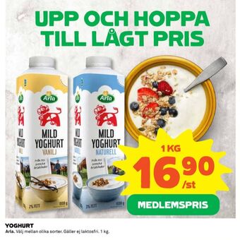 Coop Arla yoghurt erbjuda