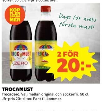 Coop Trocadero läskedryck erbjuda