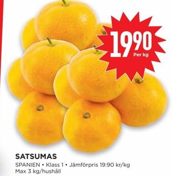 Willys SATSUMAS erbjuda