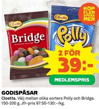 GODISPÅSAR Cloetta