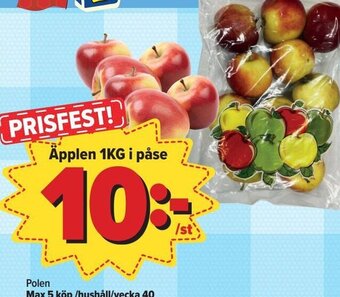 Östenssons Äpplen 1KG i påse erbjuda