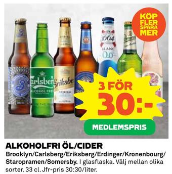 Coop Alkoholfri öl/cider erbjuda